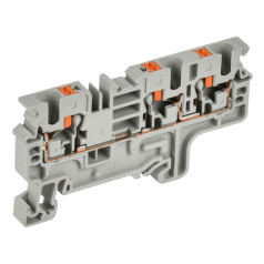 Клеммная колодка многовыводная IEK "ARMAFIX" CP-MC 4 мм², фаза, серая [YCT22-00-3-K03-004]
