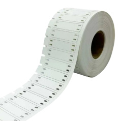 Бирки под два хомута THT-40-50x12, матовые полиэстер, 50 х 12 мм, белые, 2000 шт