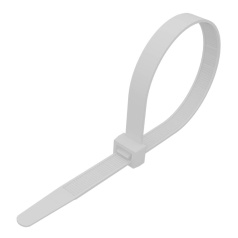 Хомут-стяжка нейлоновая многоразовая Rexant 100 x 2.5 мм, белая (100 шт) [07-0109]