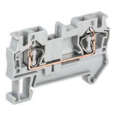 Пружинные клеммы IEK КПИ 4 мм², фаза, серый [YZN11-004-K03]