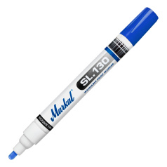 Маркер смываемый Markal SL130 синий, 3 мм [31200426]