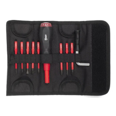 Диэлектрическая динамометрическая отвертка КВТ НИО-3309 «Слим» со сменными битами [78279]