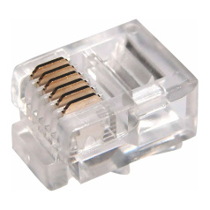 Разъем телефонный RJ-12 (6P6C) Rexant (100 шт) [05-1013]