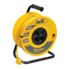 Удлинитель на катушке УК40 IEK INDUSTRIAL, 2P+PE 3х1.5 мм², 40 м [WKP15-16-04-40]