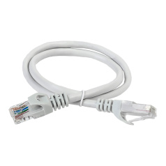 Коммутационный шнур (патч-корд) ITK категория 6А, UTP, LSZH, 0.5 м, серый [PC01-C6AUL-05M]