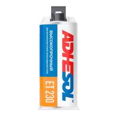 Эпоксидный клей Adhesol ET 230 двухкомпонентный высокопрочный, конструкционный, 50 мл [230100]