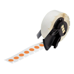 Этикетки Brady M6‐82‐499‐OR нейлоновая ткань, Ø 9.53 мм, оранжевый, 500 шт [brd174108]