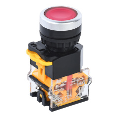 Кнопка управления IEK D8-11T Ø 22 мм, 1NO+1NC, с фиксацией, красная [BBT30-11T-3-21-K04]