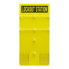 Стенд Brady на 20 замков, акрил, 597х292 мм, желтый [gws50991]