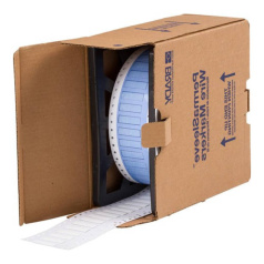 Термоусадочный маркер Brady PS-250-150-WT, 38.1 х 11.15 мм, белые, 2500 шт [brd32615]