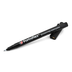 Фломастер электрика Fortisflex ФМ-0.75, черный, 0.75 мм [83406]