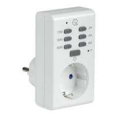 Розетка-таймер электронный РТЭ-2 IEK 15 мин - 6 ч 16А IP20 с индикацией [ERT-12-1-16-O-00-4-20-K01]
