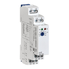 Реле фаз ORF-08D ONI 3 фазы 2 контакта 127-265В AC с контролем нейтрали [ORF-08D-127-265VAC]