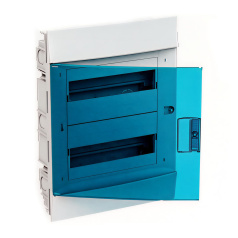 Бокс в нишу ABB Mistral41 24М, зеленая дверь, с клеммами [1SLM004101A1205]