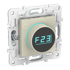 Термостат электронный SK-T01B IEK «SKANDY» с индикатором, бежевый [SK-RT11-K10]