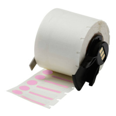 Этикетки Brady M6‐98‐494‐PK полиэстер, 25.4 х 9.53 мм, Ø 9.53 мм, розовый, 500 шт [brd173530]