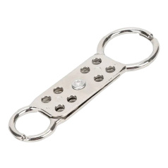 Множитель замковый алюминиевый с двумя затворами, Ø затворов 38 мм и 25 мм, Ø фиксатора 6 мм, серебристый [gwrK61]