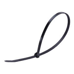 Кабельные стяжки нейлоновые Fortisflex КСЗ 4х200, черные (100 шт) [61337]