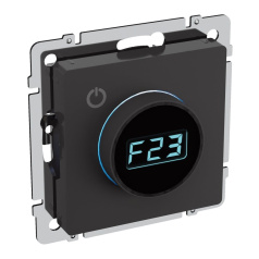 Термостат электронный ТС10-1-БрЧ IEK «BRITE» с индикатором, черный [BR-RT11-K02]