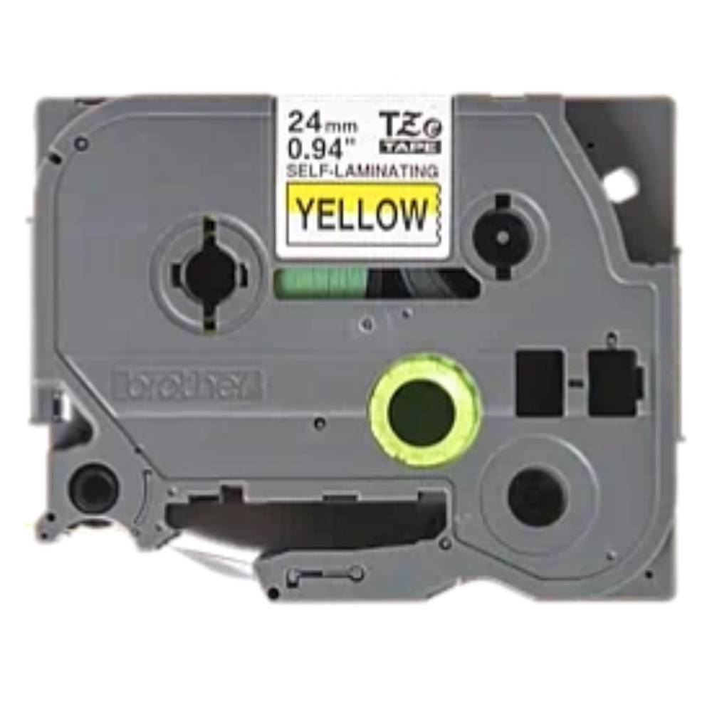 Самоламинирующаяся лента Brother TZe-SL651, 24 мм, черный на желтом [TZeSL651]