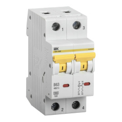 Автоматический выключатель IEK KARAT ВА47-60M 2P B 6А 6кА [MVA31-2-006-B]
