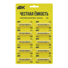 Батарейка щелочная IEK Alkaline LR6/AA, 10 шт [ABT-LR06-OP-D10]