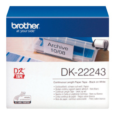 Лента Brother DK22243 непрерывная 102 мм х 30,48 м, белая