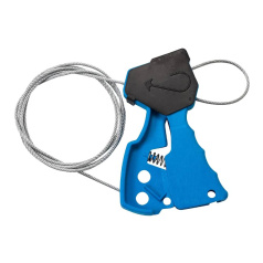 Тросовый блокиратор Brady, оцинкованный стальной трос, Ø 3.2 мм, 1.8 м, синий [gws45191]