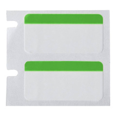 Этикетки Brady BPT-310-494-2.5-GN полиэстер, 25.4 х 12.7 мм, белые с зелёным, 2500 шт [brd306981]