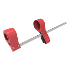 Блокиратор фланцевых соединений большой, Ø шпильки 35 - 47 мм, алюминиевый сплав и сталь, красный [gwrFL03]