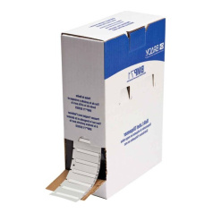 Термоусадочная трубка BM‐187‐1‐312 полиолефин, 25.4 х 8.51 мм, белая, 1000 шт [brd174435]