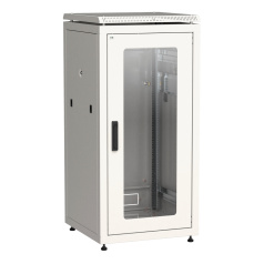 Шкаф сетевой 19" ITK LINEA N 28U 600х600 мм, серый [LN35-28U66-G]