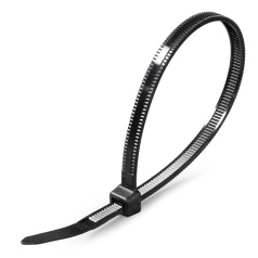 Стяжка нейлоновая Fortisflex КСС «MULTILOCK» 4 х 250 мм, черная (100 шт) [102317]