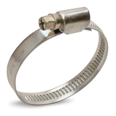 Хомут червячный Fortisflex PL-9(12-22)/W2 из нержавеющей стали [103910]