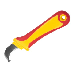 Нож монтажника Rexant, с «пяткой» [12-4935]