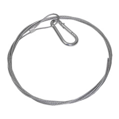 Стальной трос с карабином IEK, 1 м [CLP1M-SRC-2-01]