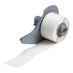 Перемещаемые наклейки Brady M7‐21‐498 виниловая ткань 25.4 х 63.5 мм, белые, 100 шт [brd173376]