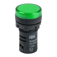 Лампа сигнальная светодиодная, зеленая IEK AD22DS (LED) 110В [BLS10-ADDS-110-K06]