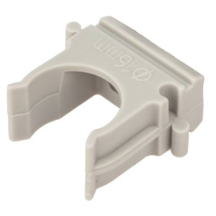 Крепеж-клипса для труб Rexant ø 16 мм, серая (100 шт) [28-0116-2]