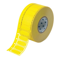 Бирка под два хомута HSNX-800-2-YL NOMEX, 20.32 х 50.8 мм, желтая, 2500 шт [brd106288]