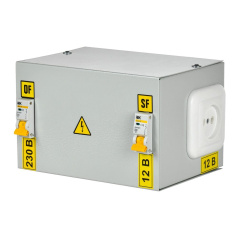 Ящик с понижающим трансформатором IEK ЯТП-0.25, 230/12-2 36, УХЛ4, IP30 [MTT12-012-0250]