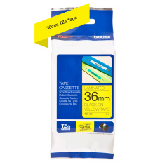 Картридж Brother TZe-661, 36 мм, черный на желтом [TZe661]
