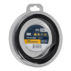 Термоусаживаемая трубка IEK ТТУ нг-LS 10/5, черная, 2 м [UDR12-010-005-002-K02-T]