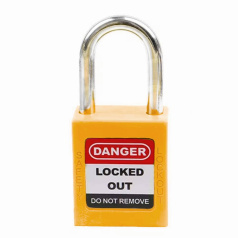 Замки нейлоновые Brady, стальные дужки, 38 мм, Ø 6.5 мм, оранжевые, 6 шт [gws51347]