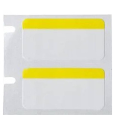 Этикетки Brady BPT-310-494-2.5-YL полиэстер, 25.4 х 12.7 мм, белые с жёлтым, 2500 шт [brd306977]