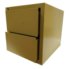 Секция модульного шкафа стальная с 2 ящиками, 490 х 460 х 560 мм, желтый [gwrМОД2]