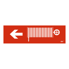 Самоклеящаяся этикетка IEK 310х90 мм, Пожарный кран/стрелка налево [LPC10-1-31-09-PKNAL]