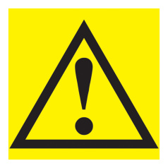 Самоклеящаяся этикетка IEK 150х150 мм, Внимание опасность [YPC20-VNOPS-2-010]