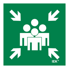 Самоклеящаяся этикетка IEK 150х150 мм, Место сбора [LPC10-1-15-15-MSTS]