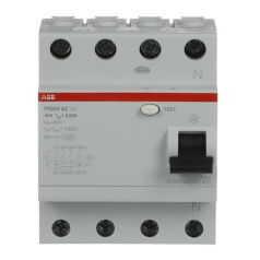 Выключатель дифференциального тока ABB EU FH204 AC-40/0,03 4-модульный [2CSF204002R1400]